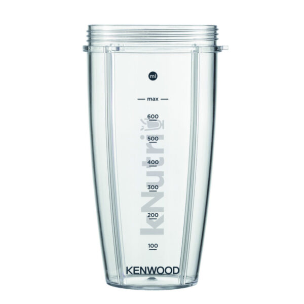 Kenwood Personal Blender 600W Smoothie Blender/Smoothie Maker 600W with 2 x 700ml & 600ml Tritan Smoothie2Go Bottle and Lid Ice Crush Function BSP70.180SL
