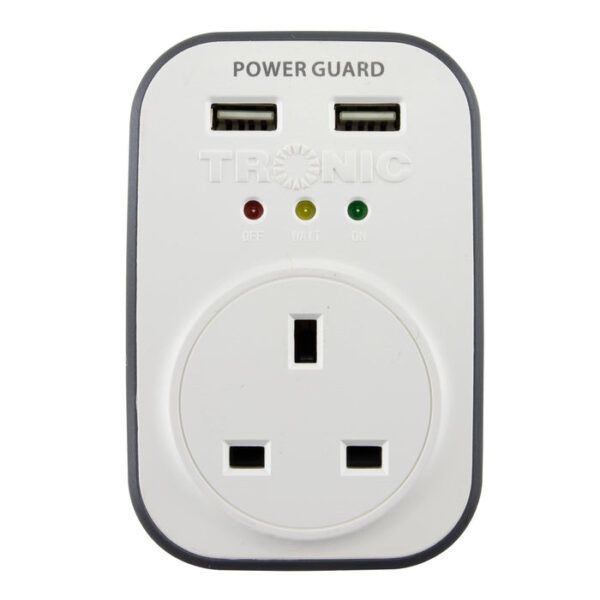 Tronic Power Guard with 2 USB Ports 13Amps