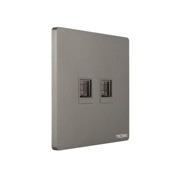 Tronic 2 Gang Data Socket