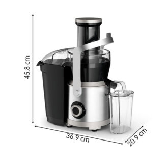 Moulinex Juicer 1000W Nutri XXL Easy-to-Use Juice Extractor XXL Feeding Tube Full Fruit Insertion Drip-Stop Protection 2 Speeds 2.2 L Pulp Container 0.8 L Juice Container JU660D27