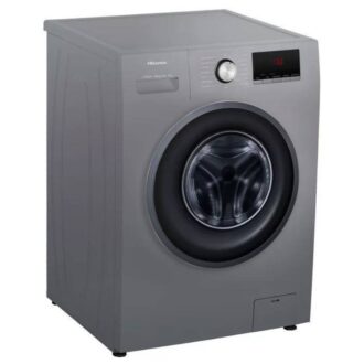 Hisense Washing Machine 9kg Steam Care, Front Load, LED Display, Time Delay, Energy Efficient, Snowflake Drum, Titanium WFPV9012MT