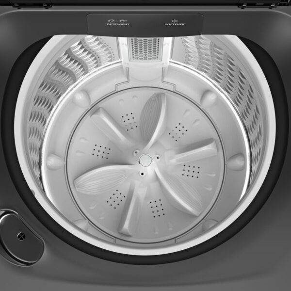 Hisense Washing Machine 16kg, Top Load Automatic Inverter Motor, Rear Control, Tide Wash, Aqua Save Function, Double Water Inlets, Pump with Filter Silver WT5T1625DB