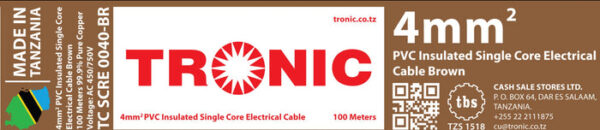 Tronic 4mm Single Core Cable