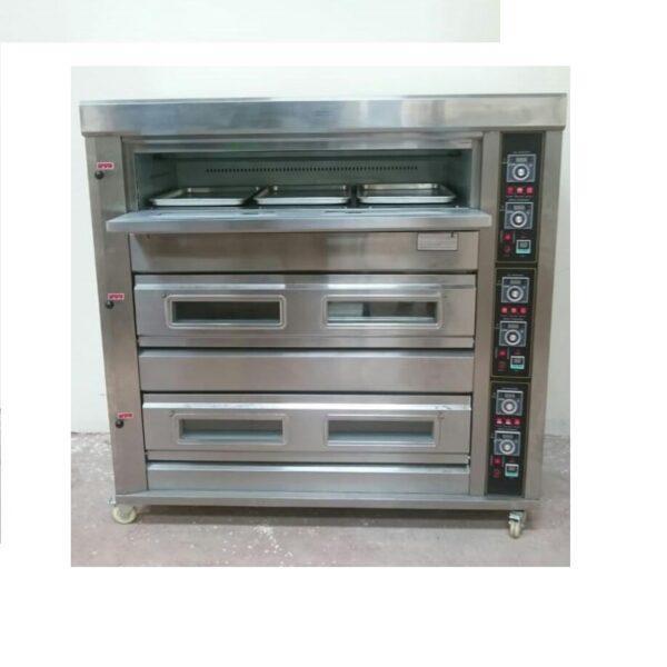 Generic Commercial Electric Baking Oven 3 Door 9 Tray