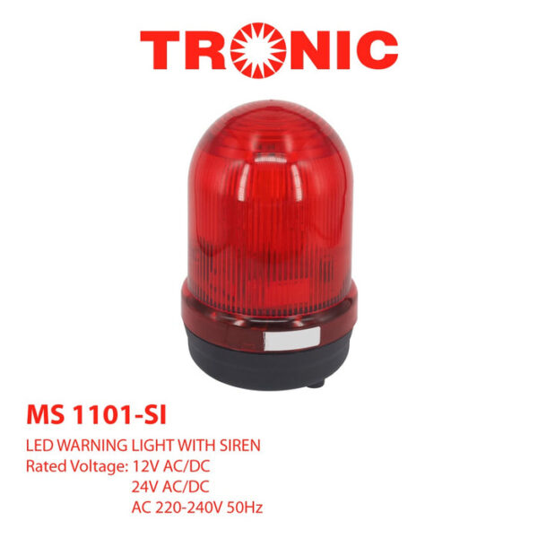 Tronic LED Warning Light With Siren