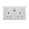 Tronic Twin Switch Socket with Type C + USB