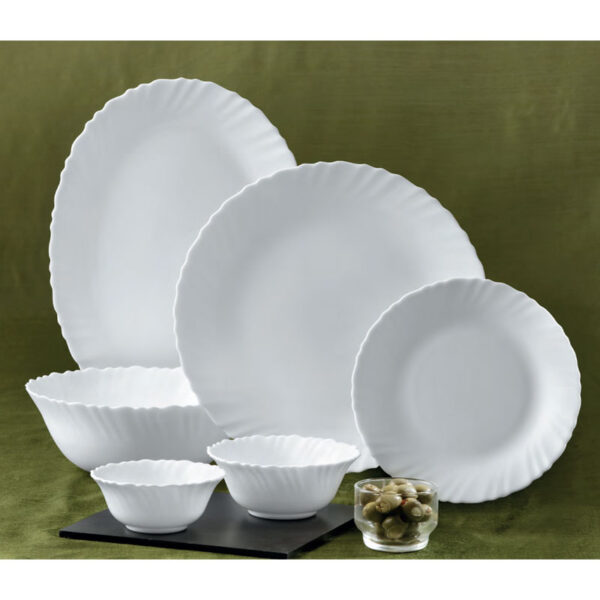 La Opala Dinner Set White Classique 38 Pieces LC038