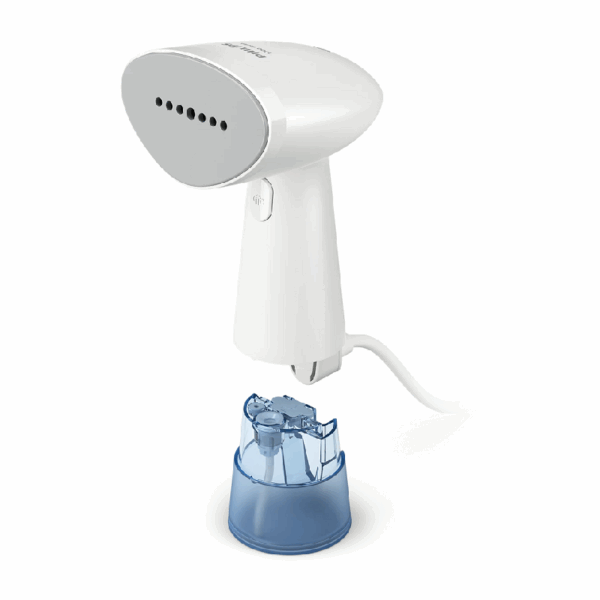Philips Garment Steamer Handheld 980W 85ml Water Tank, Lightweight and Compact Design, Quick set-up, Kills up to 99.9% of Bacteria 1000 Series White STH1000