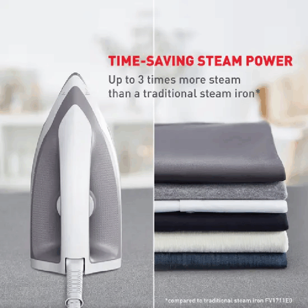 Tefal Express Optimal Steam Generator Iron 2200W with 1.2L Tank 1.6m Power Cord Ceramic Soleplate SV4111G0
