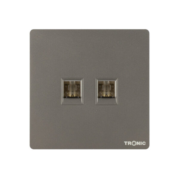 Tronic 2 Gang Data Socket