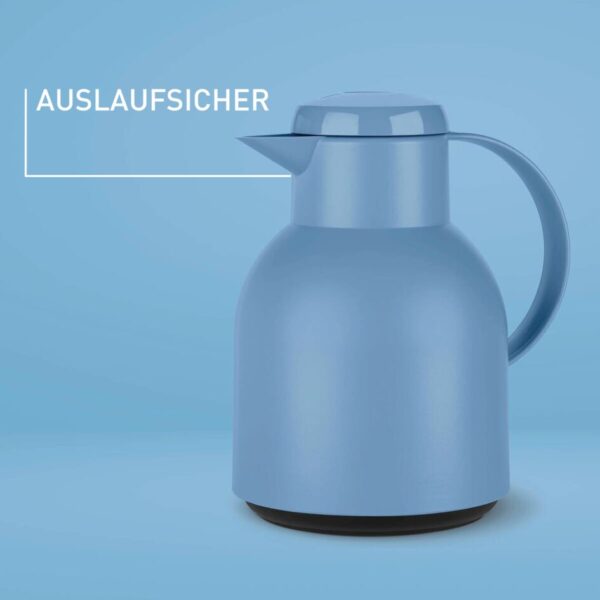 Tefal Samba Jug 1 Liter Blue Isothermal Jug Translucent Vacuum Flask Plastic-Polypropylenex (PP) Glass Liner K3035312 F4010110