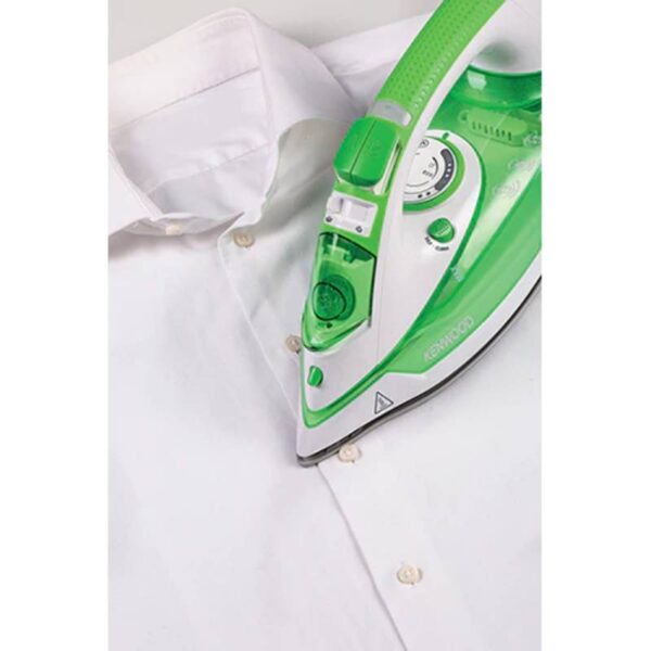 Kenwood Steam Iron 2600W with Ceramic Soleplate Anti-Drip Anti-Calc Self Clean Continuous Steam Burst Spray Function STP70.000WG