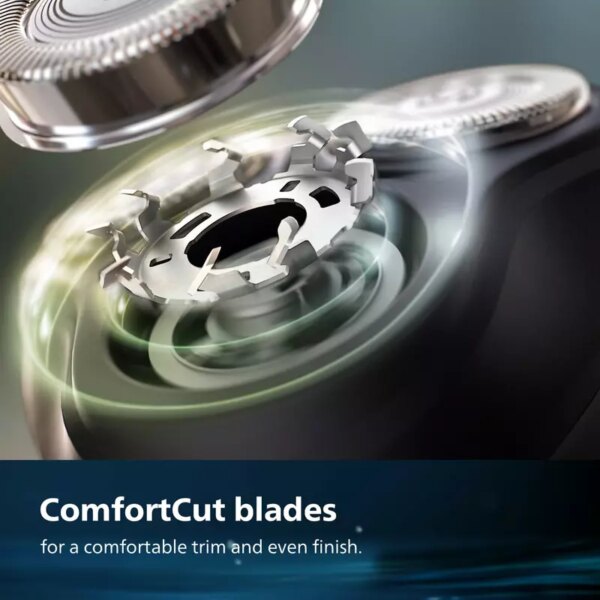 Philips Electric Cordless Shaver, ComfortCut Blades, Anti-Corrosion Shaving System, 3D Floating Heads, Shave Wet & Dry 3000X Series X3063