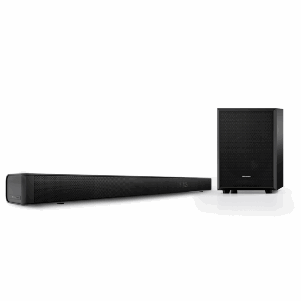 Hisense Sound Bar 3.1CH 280W Bluetooth, Dolby Digital, Dolby Atoms, Remote Control with Wireless 6.5" Subwoofer USB/MP3/FLAC AX3100G