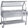 Nadstar Trolley With Glass Top 4 Pan - HBW-4G