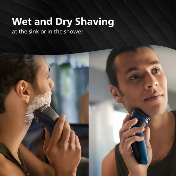 Philips Electric Cordless Shaver ComfortCut Blades, 3D Floating Heads, Shave Wet & Dry, One-touch Open 1000 Series S1151