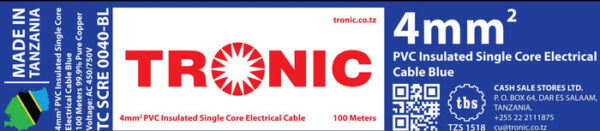 Tronic 4mm Single Core Cable