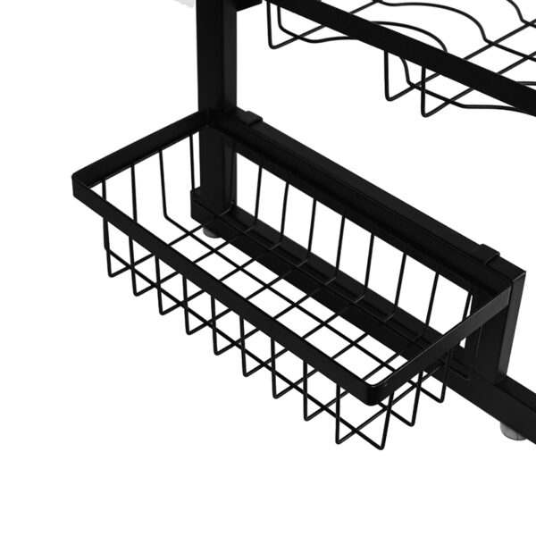 Nadstar Dish Rack Stainless Steel Kitchen Drying Rack Extendable Over The Sink HP93-093