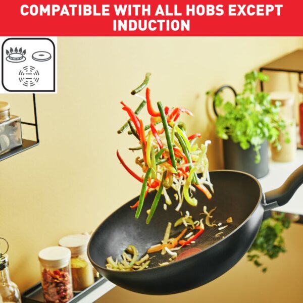 Tefal Super Cook Cookware Set 9PCS Non Stick Thermo Signal 100% Safe Aluminium Frying Pan & Cooking Pot Kitchen Utensil Set B459S984