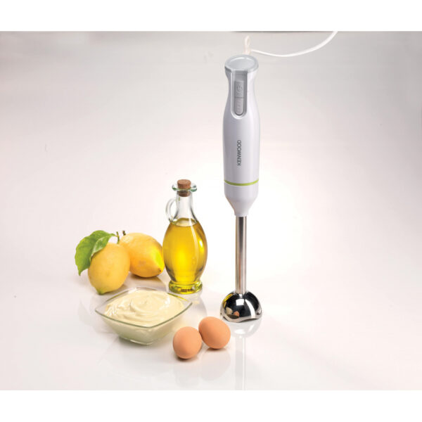 Kenwood Hand Blender Metal Wand 600W Stick with Graduated Beaker Turbo Function Removable for Easy Cleaning HBM02.001WH