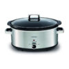 Kenwood Slow Cooker 6.5L Slow Rice Cooker with 3 Heat Settings (Low High & Warm) Preserves Flavour Herbs & Spices are Absorbed Well Meat Becomes Extremely Tender SCM70.000SS