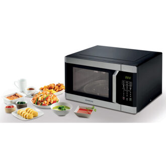 Kenwood 42L Microwave Oven with Grill Digital Display 5 Power Levels Defrost Function Stainless Steel Auto Menu 99 Minutes Timer Clock Function 1100W MWM42.000BK