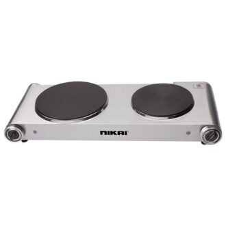 Nikai Double Hot Plate - Twin Cooktop 2500W Power Adjustable Thermostat Overheat Pro