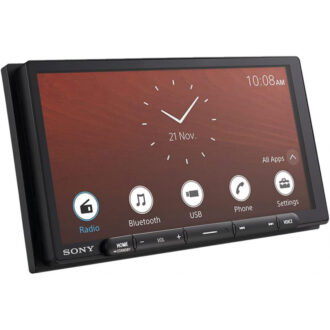 Sony 6.95" Multimedia Receiver with Wireless Apple CarPlay/Android Auto, HDMI Video Input and Maestro Ready, Frameless Touchscreen, Antiglare display, Type-C USB, Digital Clarity Tuner With Bluetooth XAV-AX6000