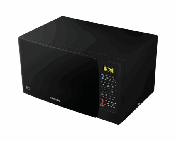 Samsung Microwave 20L 1150W Solo Manual, 6 Power Levels, Defrosting, Triple Distribution System, Ceramic Enamel, LED Display, Black ME731K