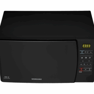 Samsung Microwave 20L 1150W Solo Manual, 6 Power Levels, Defrosting, Triple Distribution System, Ceramic Enamel, LED Display, Black ME731K