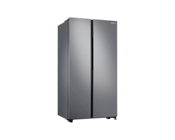Samsung Refrigerator 655L with Sleek & Seamless Design, Digital Inverter, Side by Side Door, SpaceMax, FlexZone, DIT, Metal Cooling Silver RS62R5005M9
