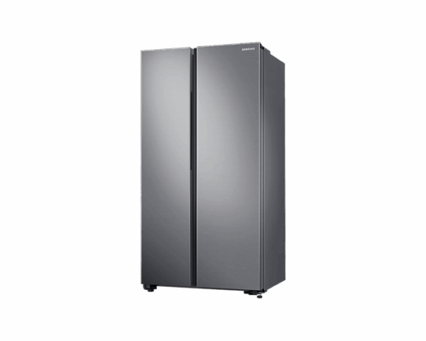 Samsung Refrigerator 655L with Sleek & Seamless Design, Digital Inverter, Side by Side Door, SpaceMax, FlexZone, DIT, Metal Cooling Silver RS62R5005M9