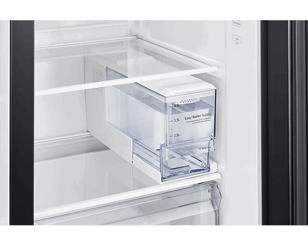 Samsung Refrigerator 635L with Sleek & Seamless Design, Side by Side, Digital Inverter, SpaceMax, Non-plumb Dispenser, Auto Ice Maker, Deodorizing Filter Black RS64R5311B4