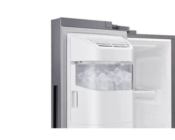 Samsung Refrigerator 617L with Sleek & Seamless Design, Side By Side. SpaceMax, Digital Inverter, Auto Ice Maker, Non-plumb Dispenser Silver RS64R5111M9