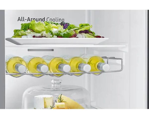 Samsung Refrigerator 617L with Sleek & Seamless Design, Side By Side. SpaceMax, Digital Inverter, Auto Ice Maker, Non-plumb Dispenser Silver RS64R5111M9