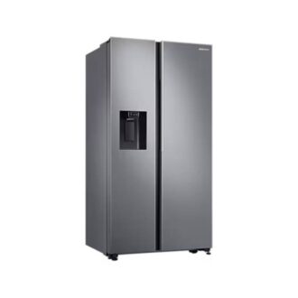 Samsung Refrigerator 617L with Sleek & Seamless Design, Side By Side. SpaceMax, Digital Inverter, Auto Ice Maker, Non-plumb Dispenser Silver RS64R5111M9
