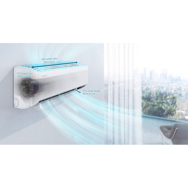 Samsung Wall Split Premium Air Conditioner 9000BTU, Inverter, Triple Protector, Windfree
