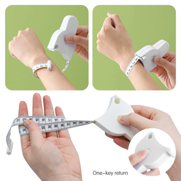 Body Tape Measure Ergonomic Design Retractable Tape Measure for Tailoring Sewing Fabric and Measuring Body 1.5Mtr 150cm/60inches