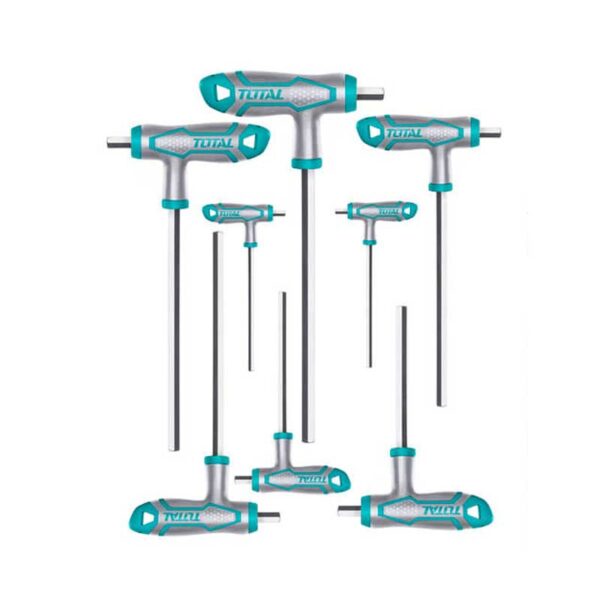 Total Hex Wrench & Allen Key Set T-handle 8pcs THHW8081
