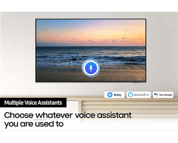 Samsung 55" LED 4K Crystal UHD Smart TV, Air Slim Design, Motion Xcelerator, HDR, Q-Symphony, PC on TV 55AU8000