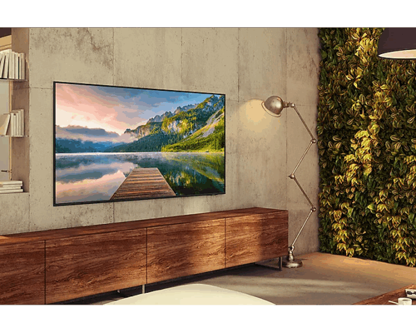 Samsung 55" LED 4K Crystal UHD Smart TV, Air Slim Design, Motion Xcelerator, HDR, Q-Symphony, PC on TV 55AU8000
