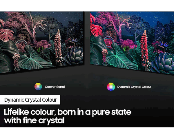 Samsung 43" LED 4K Crystal UHD Smart TV, Air Slim Design, Game Mode, Ambient Mode, Q-Symphony 43AU8000