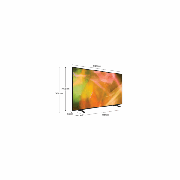Samsung 55" LED 4K Crystal UHD Smart TV, Air Slim Design, Motion Xcelerator, HDR, Q-Symphony, PC on TV 55AU8000