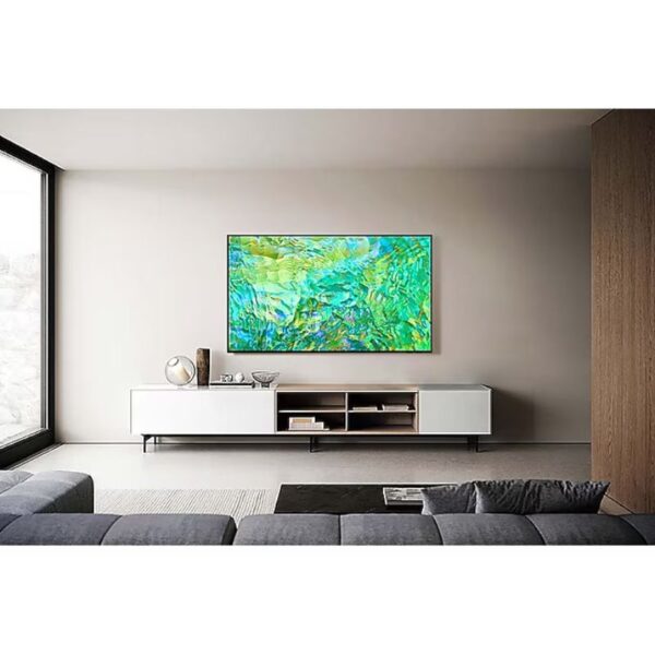 Samsung 85" Crystal UHD 4K Smart TV Series CU8000 with Air Slim Design, OTS Lite, Smart Hub, Q-Symphony, Motion Xcelerator, SolarCell Remote 85CU8000