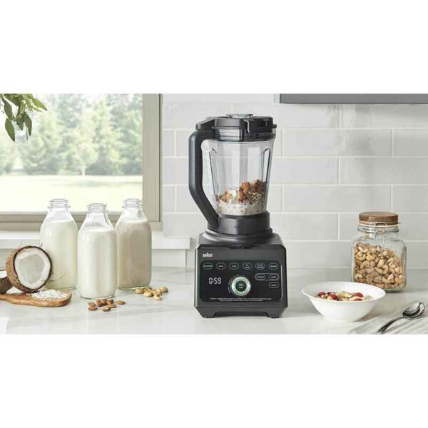 Braun Blender 2L 1600W PowerBlend 9 Unique Triangular Jug, 10 Manual Speed ​​Settings Plus Pulse, Motor JB901AI-JB9042BK