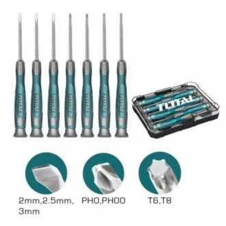 Total Precision Screwdriver Set 7pcs THT250726