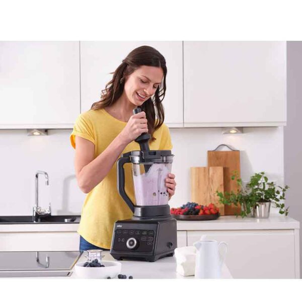 Braun Blender 2L 1600W PowerBlend 9 Unique Triangular Jug, 10 Manual Speed ​​Settings Plus Pulse, Motor JB901AI-JB9042BK