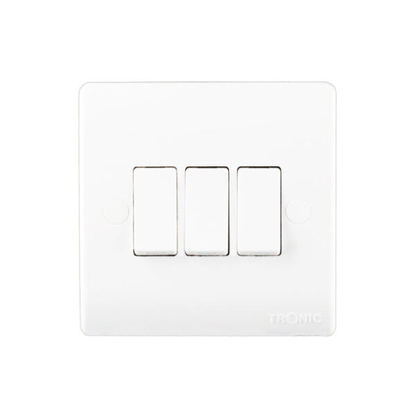 Tronic 3 Gang 1 Way Switch Standard