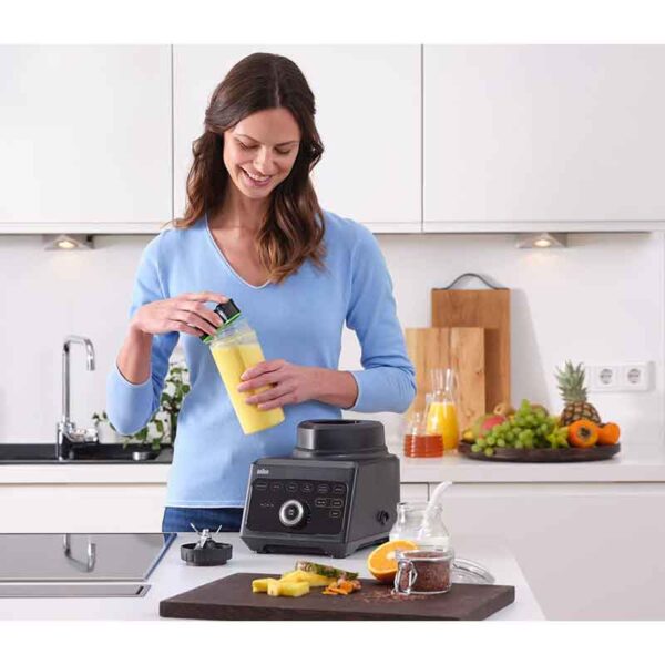 Braun Blender 2L 1600W PowerBlend 9 Unique Triangular Jug, 10 Manual Speed ​​Settings Plus Pulse, Motor JB901AI-JB9042BK