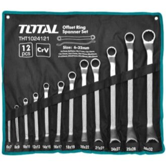 Total Offset Ring Spanner Set 12pcs THT1024121